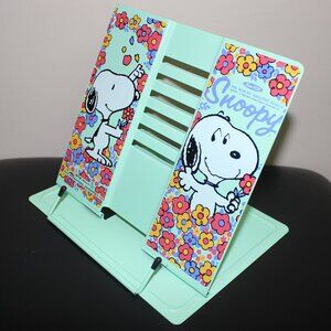 3/$77❤️rare 1985 Snoopy World's Greatest Beagle Peanuts metal book stand holder